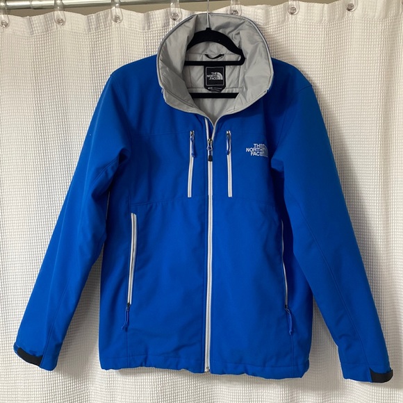 Men’s The North Face vibrant blue full zip jacket with detachable hood. Sz Small - Picture 1 of 15